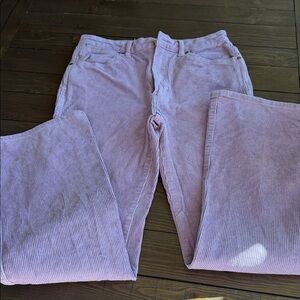 Wrangler Women's Straight Leg Corduroy Jeans in Light Purple